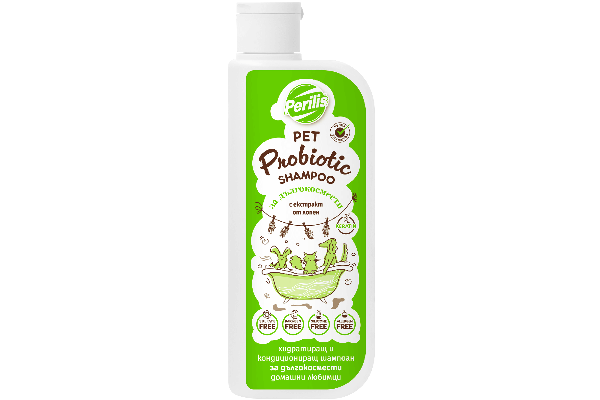 250 ml Pet probiotic shampoo for long-haired– Probiotic shampoo for pets 250ml